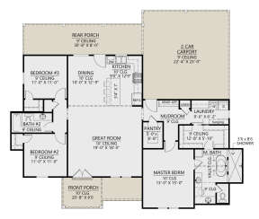 Main Floor for House Plan #4534-00064