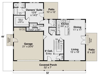 House Plan House Plan #25915 Drawing 1