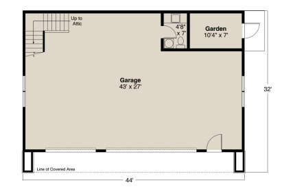 Garage Floor for House Plan #035-00935