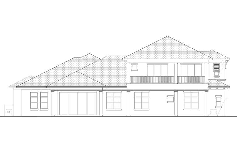 Contemporary House Plan #5565-00090 Elevation Photo