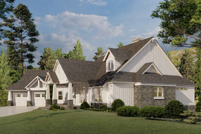 Craftsman House Plan #110-01072 Elevation Photo