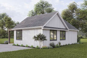Modern Farmhouse House Plan #1462-00034 Elevation Photo