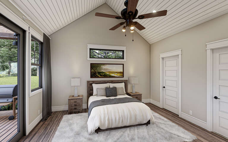 Modern Farmhouse Plan - 905 Square Feet, 1 Bedroom, 1.5 Bathrooms ...