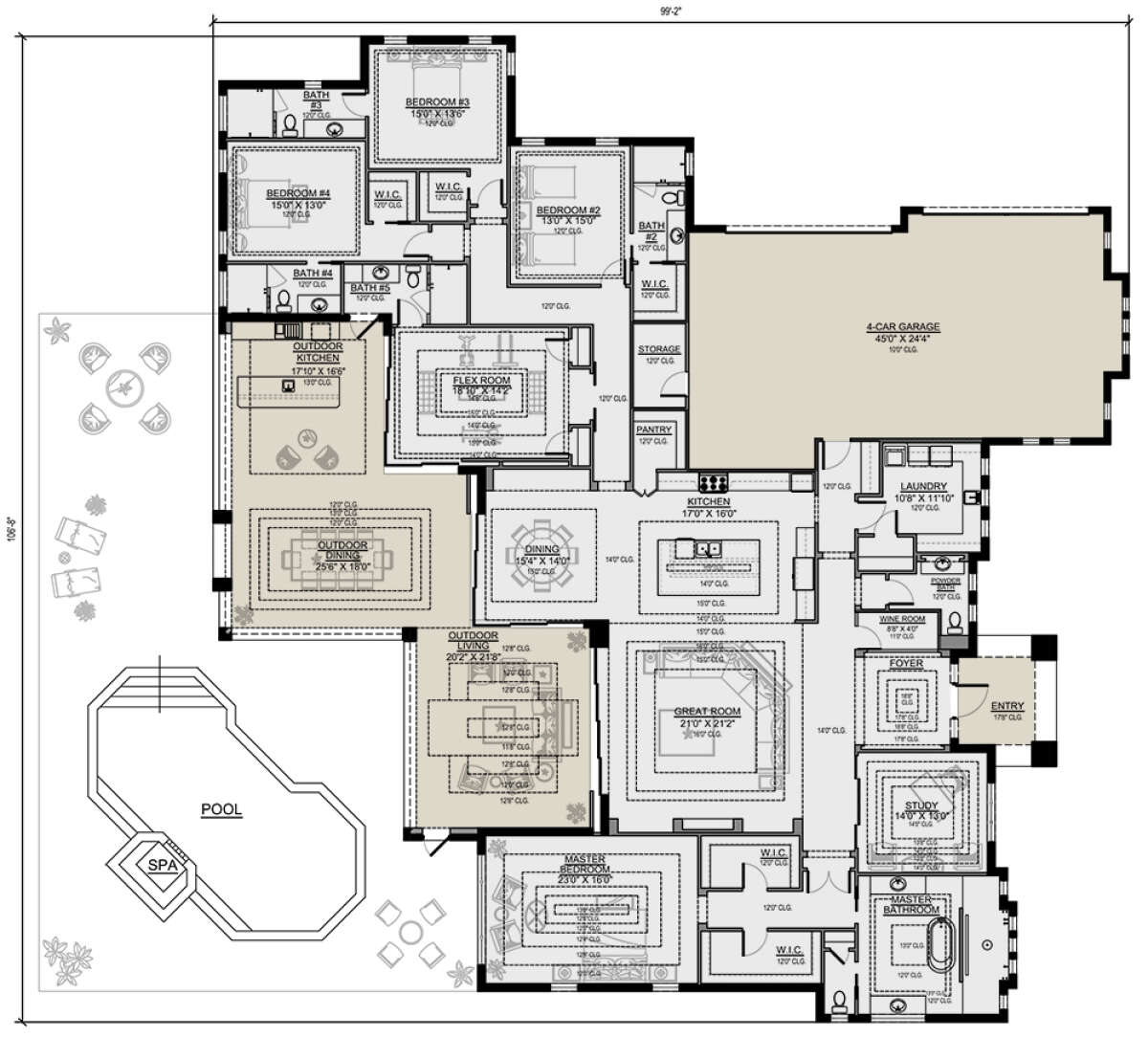 Main Floor for House Plan #5565-00092