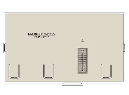 Attic Space for House Plan #740-00002