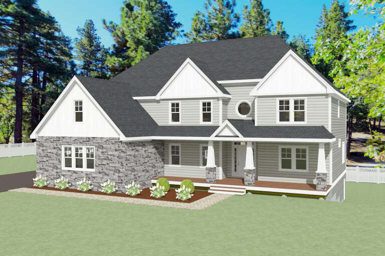 Craftsman House Plan #740-00003 Elevation Photo