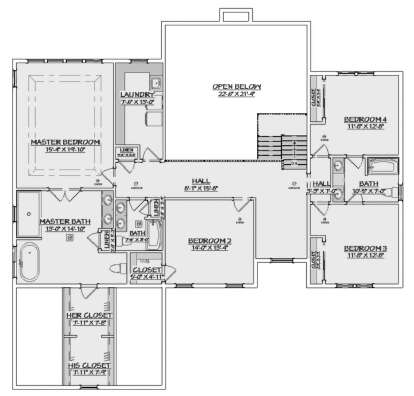 Second Floor for House Plan #740-00003