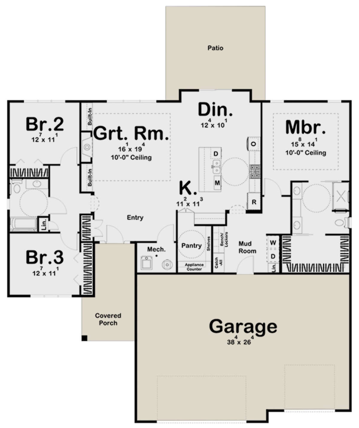 Main Floor for House Plan #963-00593