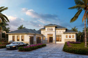 Contemporary House Plan #5565-00095 Elevation Photo