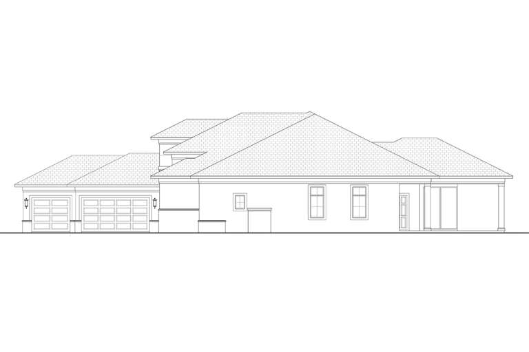 Contemporary House Plan #5565-00095 Elevation Photo
