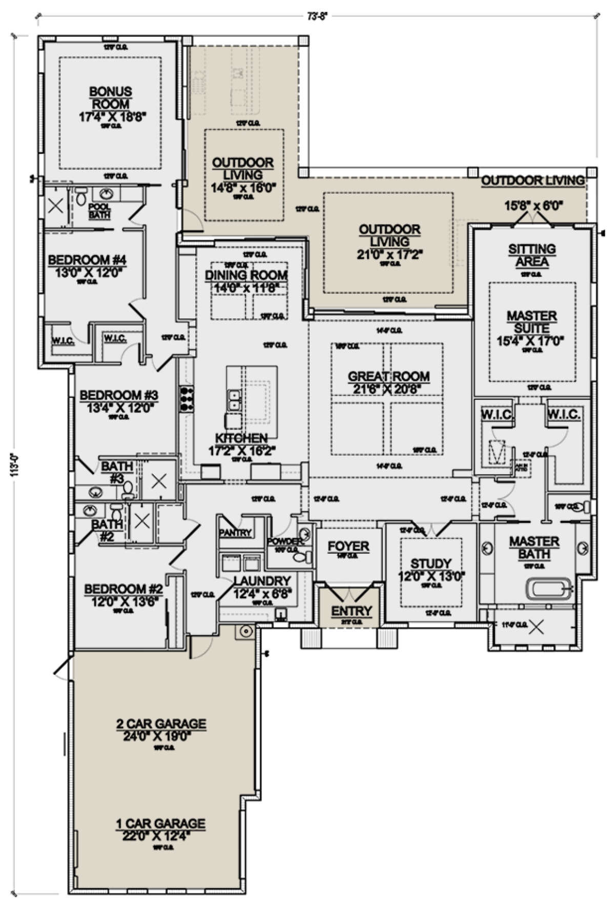 Main Floor for House Plan #5565-00095