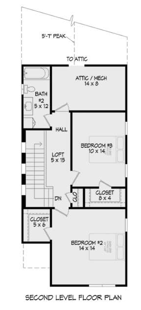 Second Floor for House Plan #940-00367