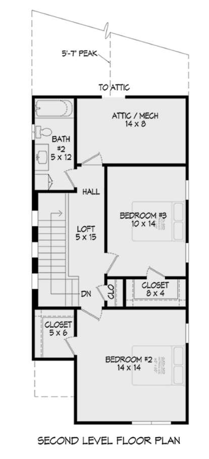 Second Floor for House Plan #940-00367