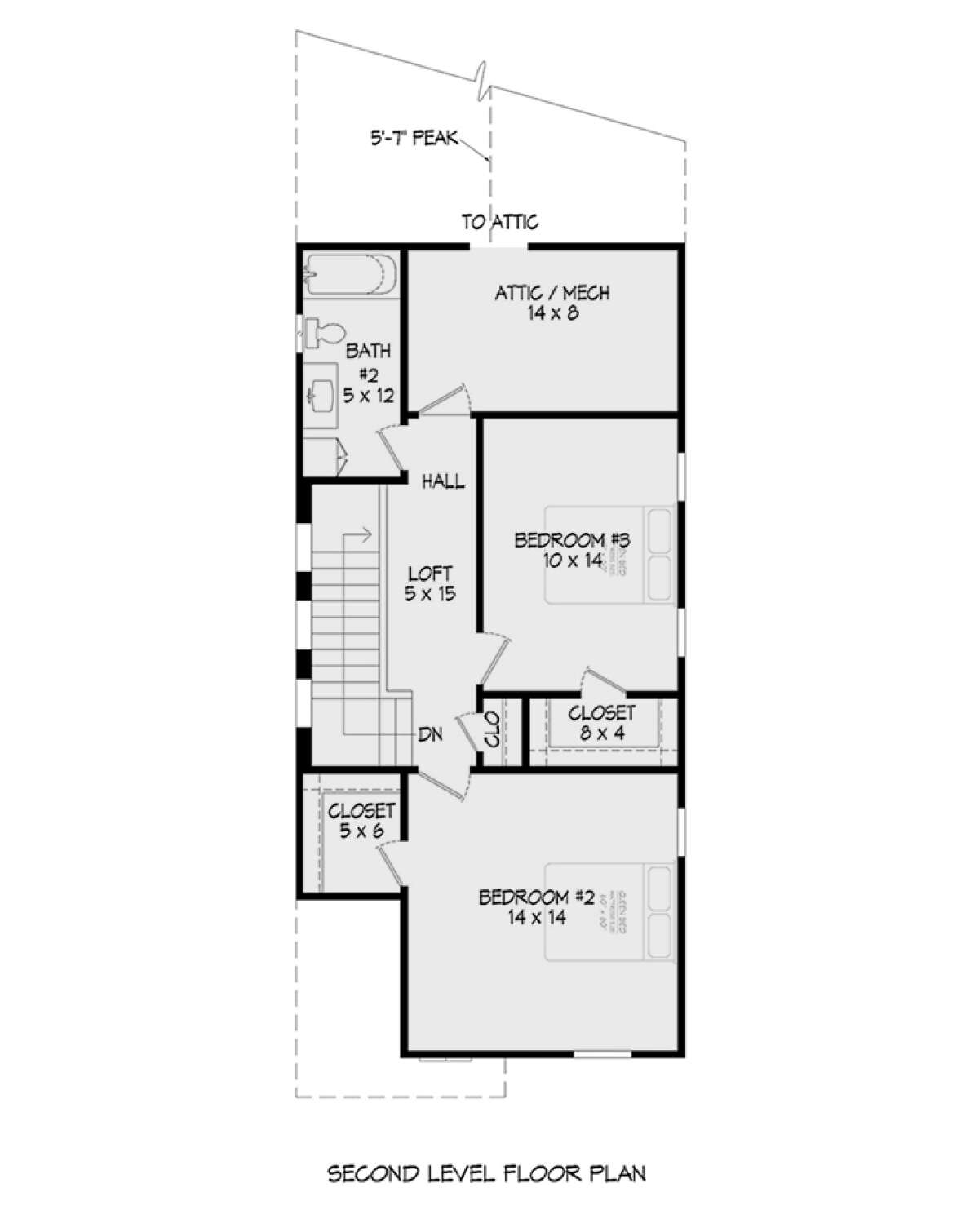 Second Floor for House Plan #940-00368
