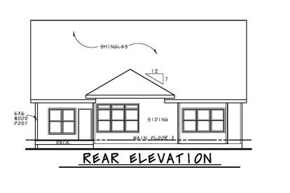 Craftsman House Plan #402-01708 Elevation Photo