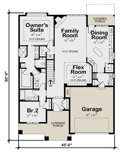 Main Floor for House Plan #402-01708