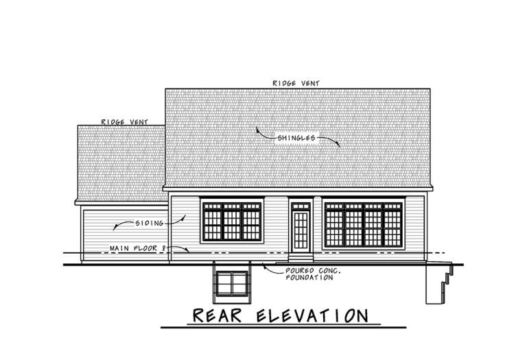 Craftsman House Plan #402-01711 Elevation Photo