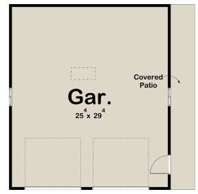 Garage Floor for House Plan #963-00595