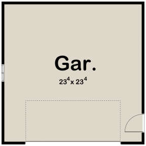 Garage Floor for House Plan #963-00597