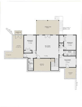 Basement for House Plan #286-00118