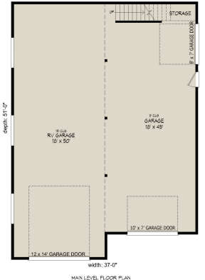 Garage Floor for House Plan #940-00369