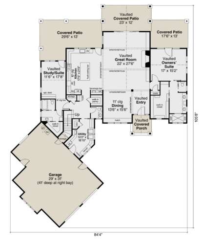 Main Floor for House Plan #035-00937