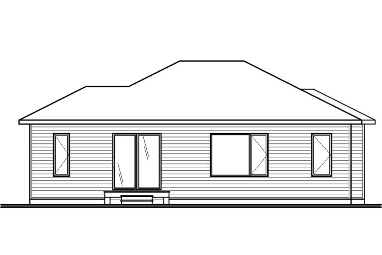 Contemporary House Plan #034-01294 Elevation Photo
