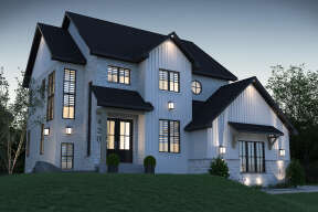 Modern Farmhouse House Plan #034-01295 Elevation Photo