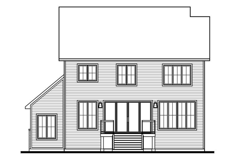 Modern Farmhouse House Plan #034-01295 Elevation Photo