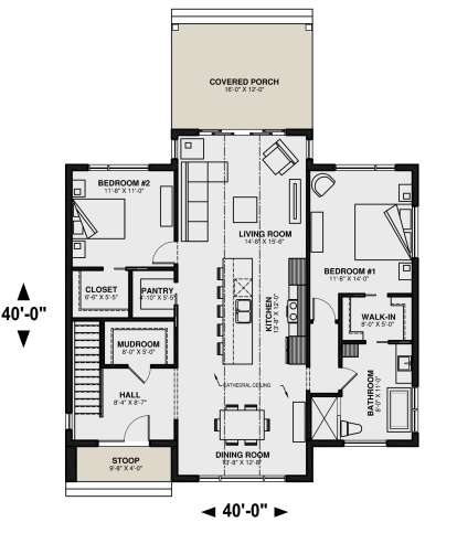 House Plan House Plan #25953 Drawing 1