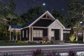 Modern House Plan #034-01300 Elevation Photo