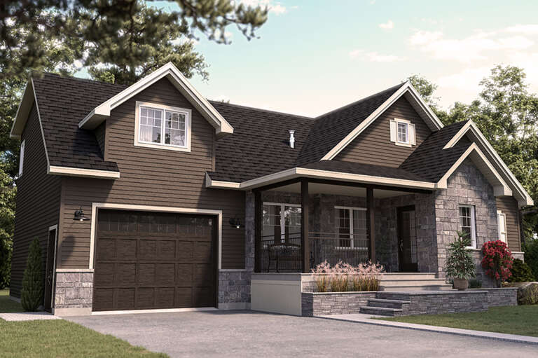 Traditional House Plan #034-01301 Elevation Photo