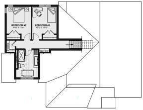 Second Floor for House Plan #034-01301