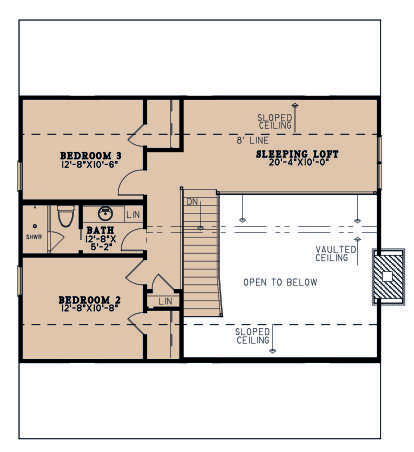 Second Floor for House Plan #8318-00213