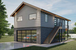 Modern  House Plan #963-00599 Elevation Photo
