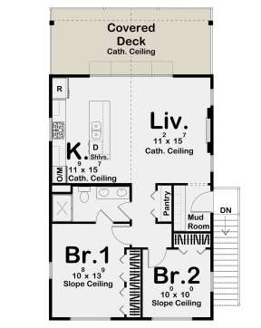 Second Floor for House Plan #963-00599