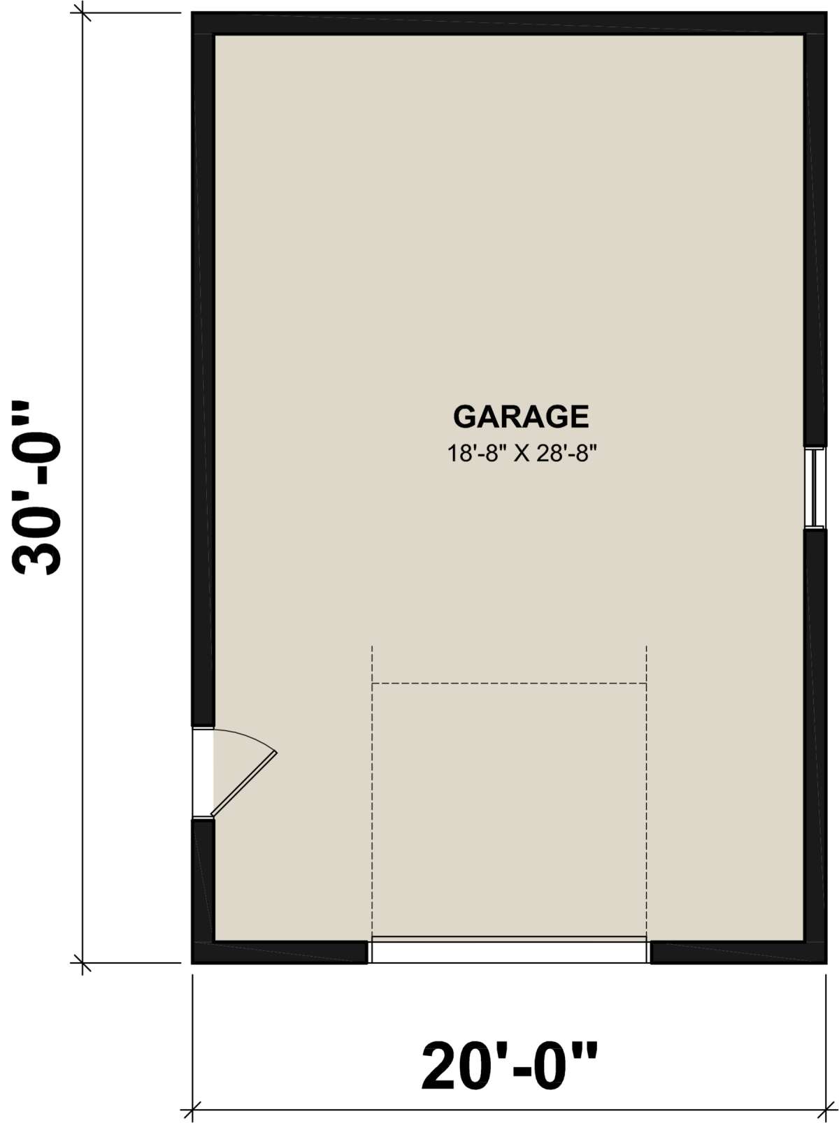 Garage Floor for House Plan #034-01302