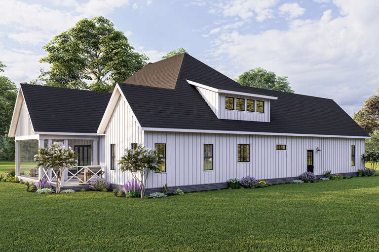 Modern Farmhouse House Plan #6849-00105 Elevation Photo