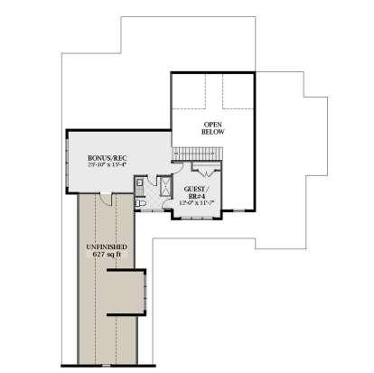 Second Floor for House Plan #6849-00105