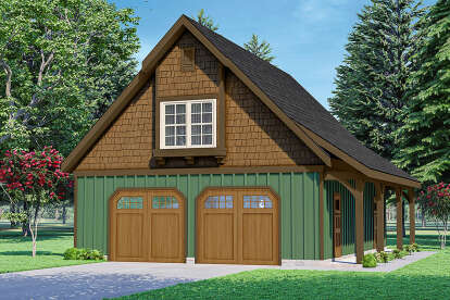 Craftsman House Plan #035-00938 Elevation Photo