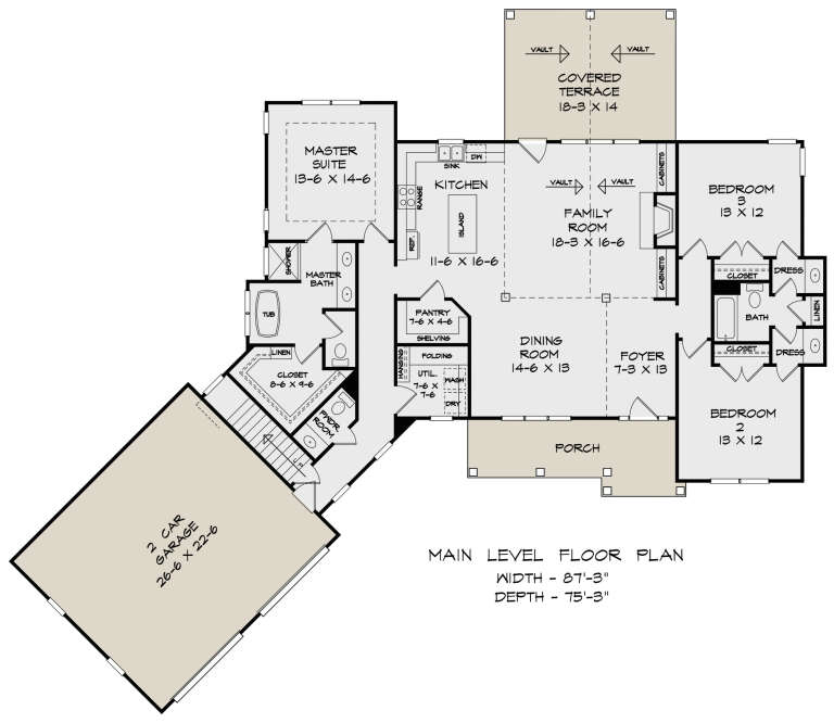 House Plan House Plan #25962 Drawing 1