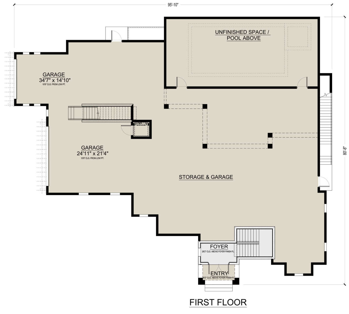 First Floor for House Plan #5565-00097
