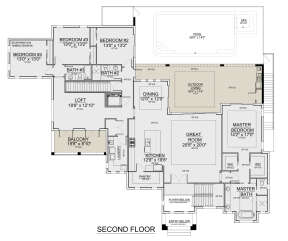 Second Floor for House Plan #5565-00097