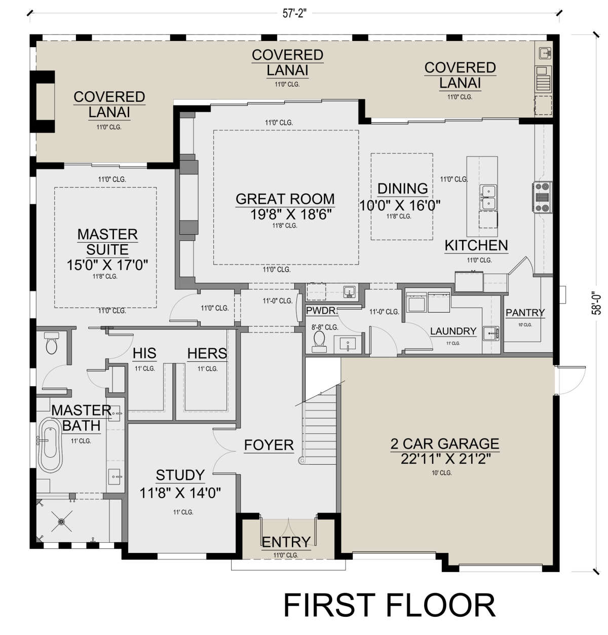 Main Floor for House Plan #5565-00098