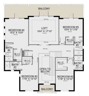 Second Floor for House Plan #5565-00098