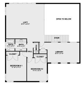 Second Floor for House Plan #2802-00080
