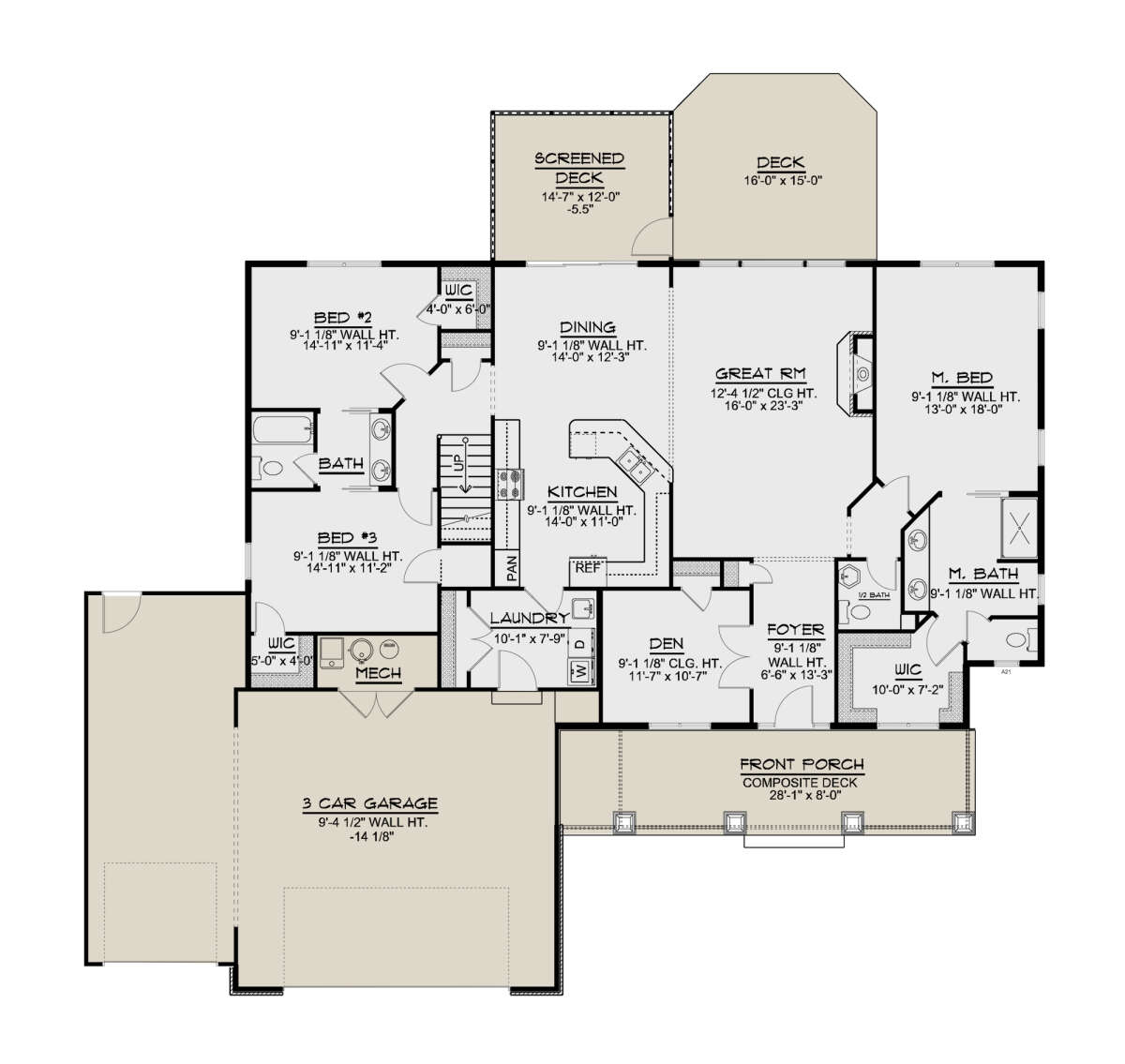 Main Floor for House Plan #5032-00123