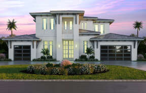 Contemporary House Plan #207-00091 Elevation Photo