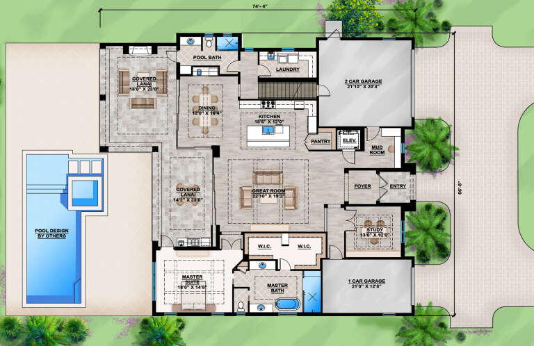 House Plan House Plan #25973 Drawing 1