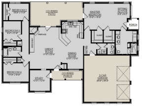 Main Floor for House Plan #3558-00001